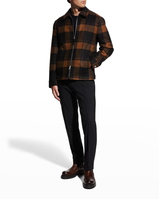 Theory wool discount plaid square coat