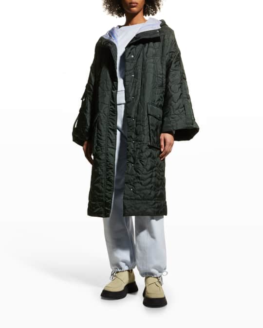 Ganni Recycled Ripstop Quilt Coat | Neiman Marcus