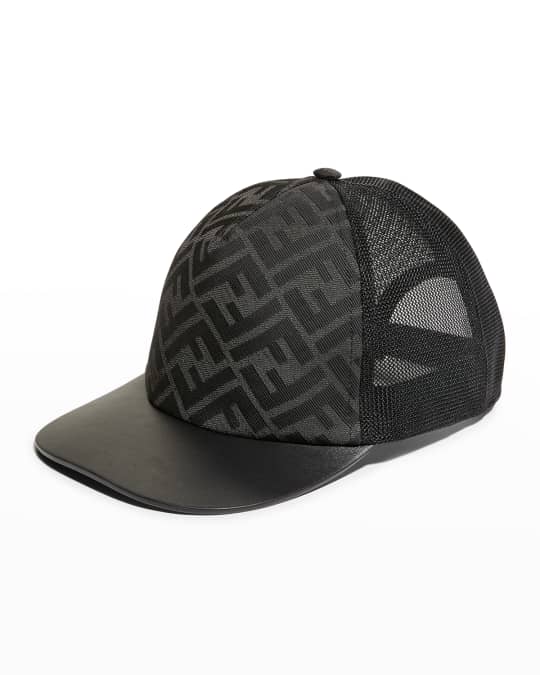 Fendi Men s FF Mesh Baseball Cap Neiman Marcus