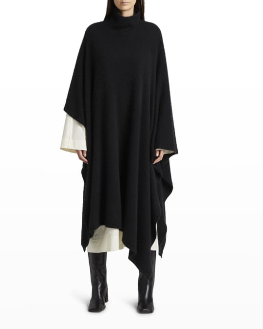 THE ROW Dafin Asymmetric Cashmere Poncho Neiman Marcus
