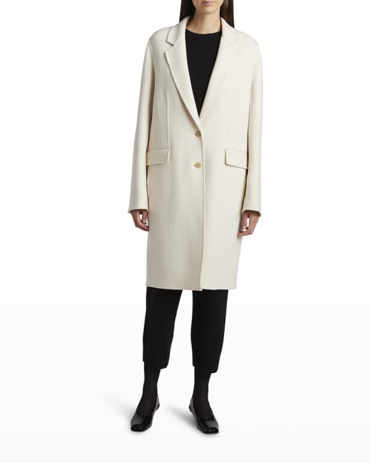 THE ROW Minn Cashmere Pea Coat | Neiman Marcus