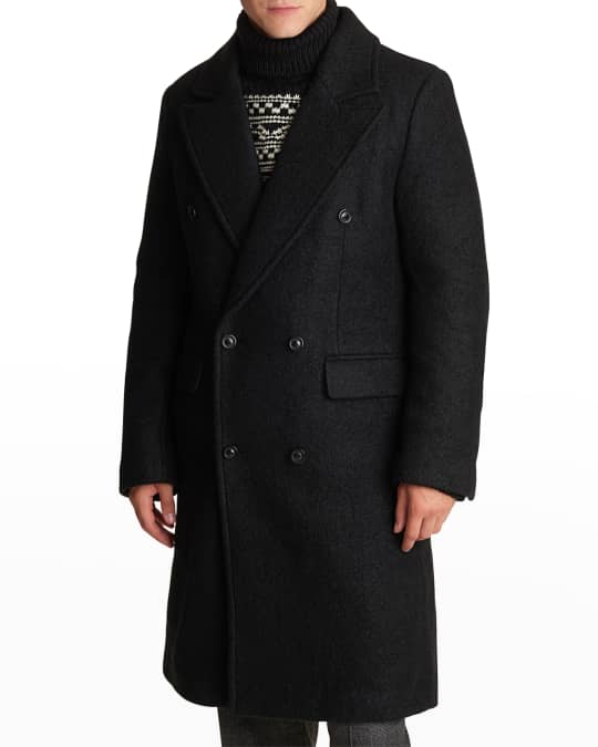 Karl Lagerfeld Paris Men's Boiled Topcoat w/ Removable Liner | Neiman ...