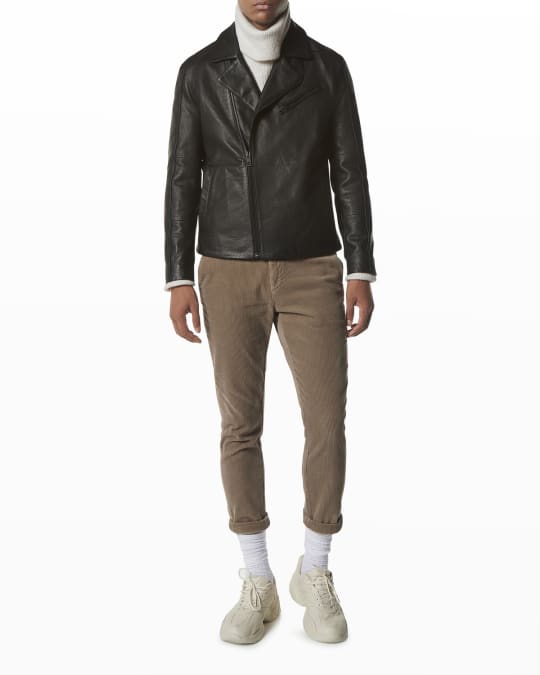 Andrew Marc Men's Farnworth Leather Moto Jacket | Neiman Marcus