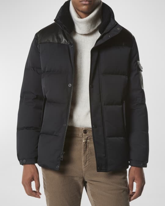 Andrew Marc Men s Ainsworth Down Coat w Shearling Trim Neiman