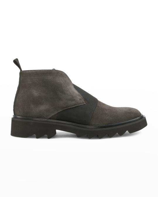 Karl Lagerfeld Men\'s Gray Suede Chukka Boots Karl Lagerfeld Paris Men main image 4