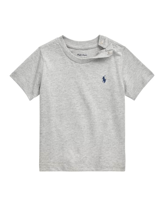 Ralph Lauren Baby Boys Logo T-Shirt in Grey