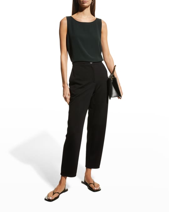 Flex Ponte Slouchy Ankle Pants