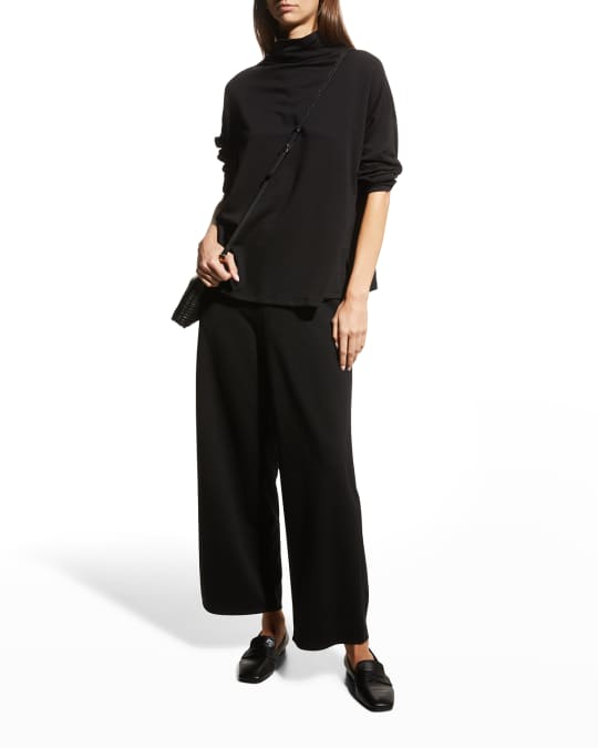 Eileen Fisher Flex Ponte High Waist Ankle Pants Neiman Marcus
