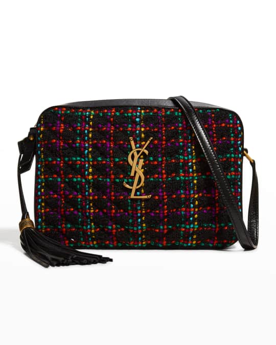 Saint Laurent Lou Medium Tweed YSL Camera Bag Neiman Marcus