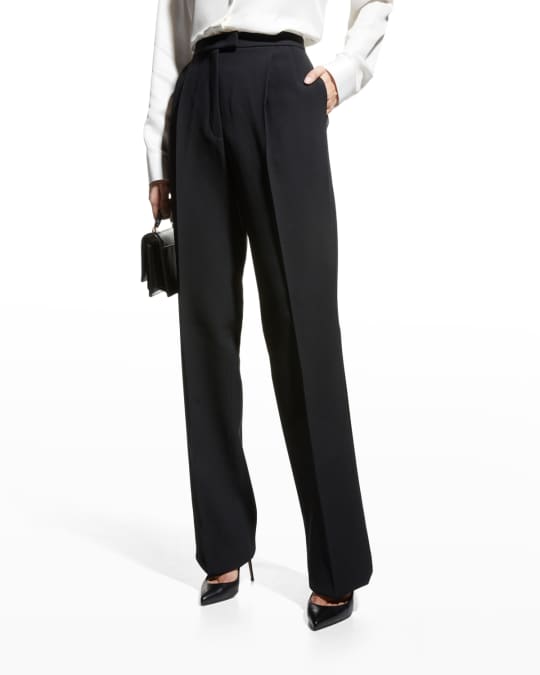 Michael Kors Collection Mika Pleated Tuxedo Trousers Neiman Marcus