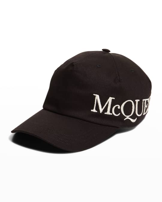 Alexander McQueen Men's Oversized Logo Baseball Hat | Neiman Marcus