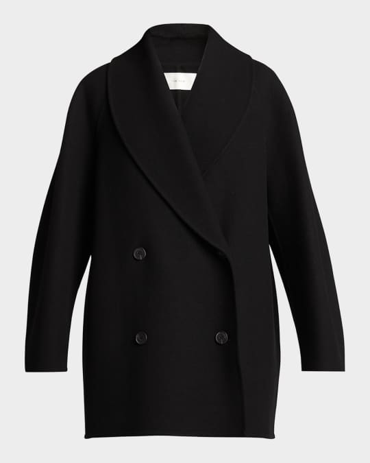THE ROW Polli Double-Breasted Oversized Jacket | Neiman Marcus