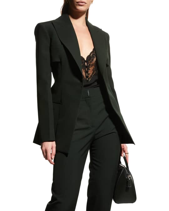 ジャケット GIVENCHY SINGLE-BREASTED GRAIN DE POUDRE TUXEDO JACKET Givenchy Men's Wool Tuxedo Jacket - Bergdorf Goodman