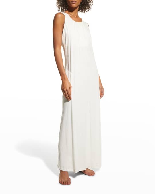 Skin Kelcie Pima Cotton Nightgown w/ Shelf Bra | Neiman Marcus