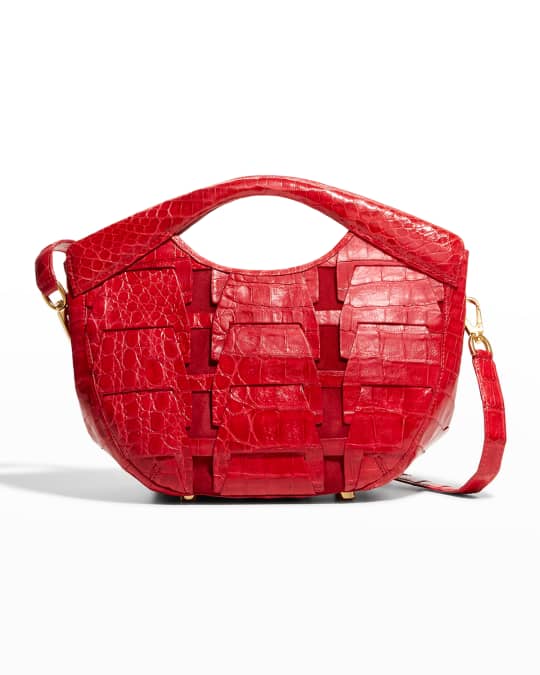 Diana Mini Crocodile Crossbody Bag