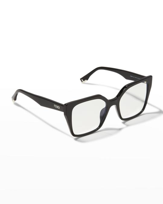 Fendi Blue Light Blocking Square Acetate Optical Glasses  display picture 1