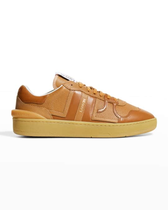 Lanvin Men's Clay Textured Low-Top Sneakers | Neiman Marcus