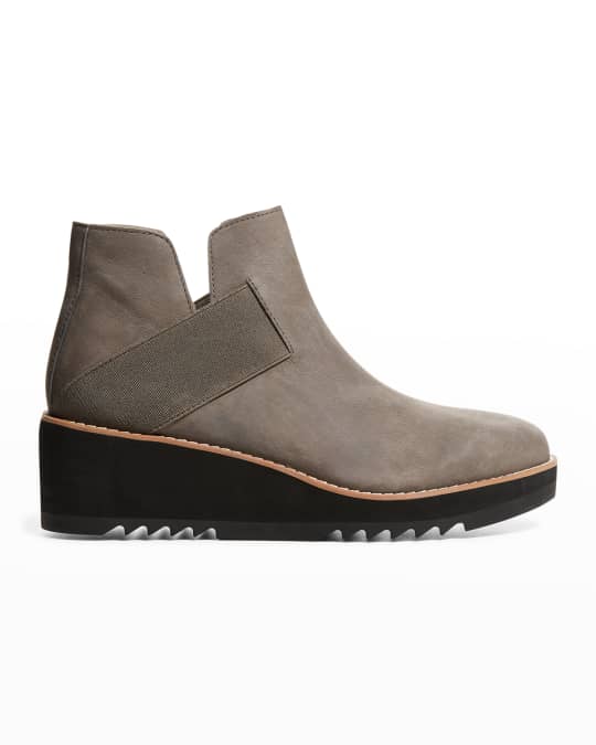 Eileen fisher tread cheap wedge bootie