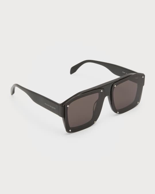 Alexander McQueen Oversized Square Acetate Sunglasses Neiman Marcus