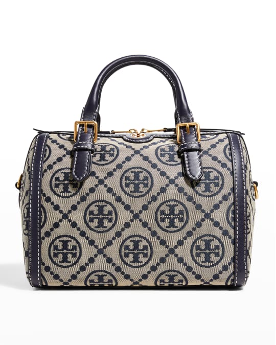 T Monogram Jacquard Top Handle Barrel Bag