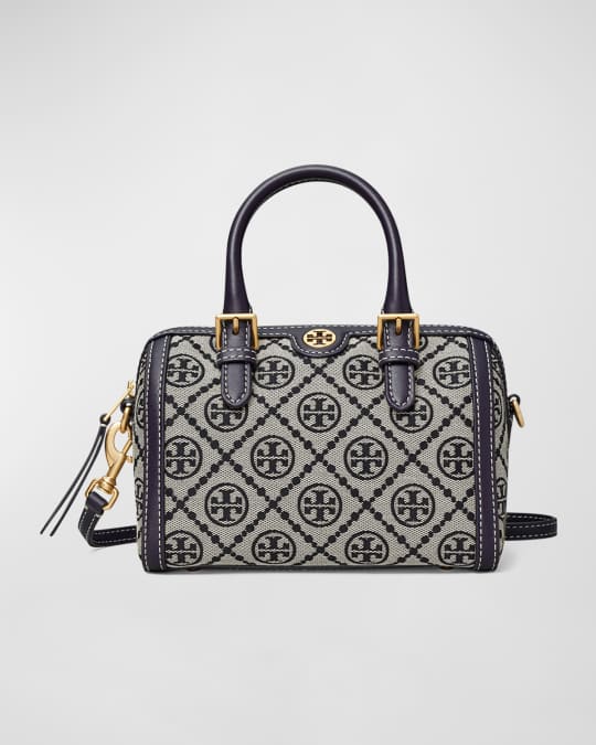 T Monogram Jacquard Mini Barrel Crossbody Bag