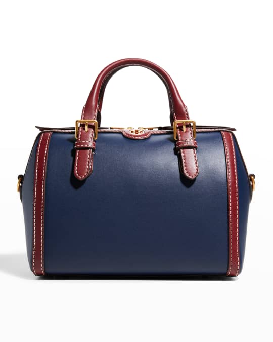 Tory Burch T Monogram Barrel Bag in Blue