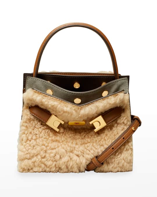 Tory burch shearling bag on sale