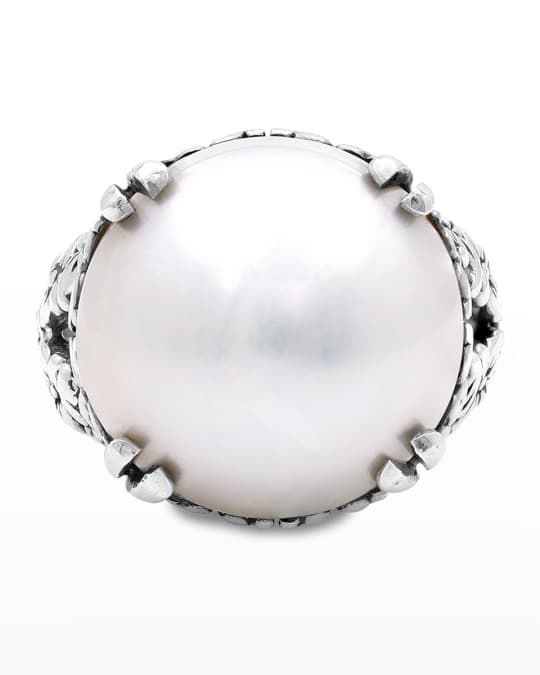 Stephen Dweck Mabe Pearl Ring in Sterling Silver | Neiman Marcus