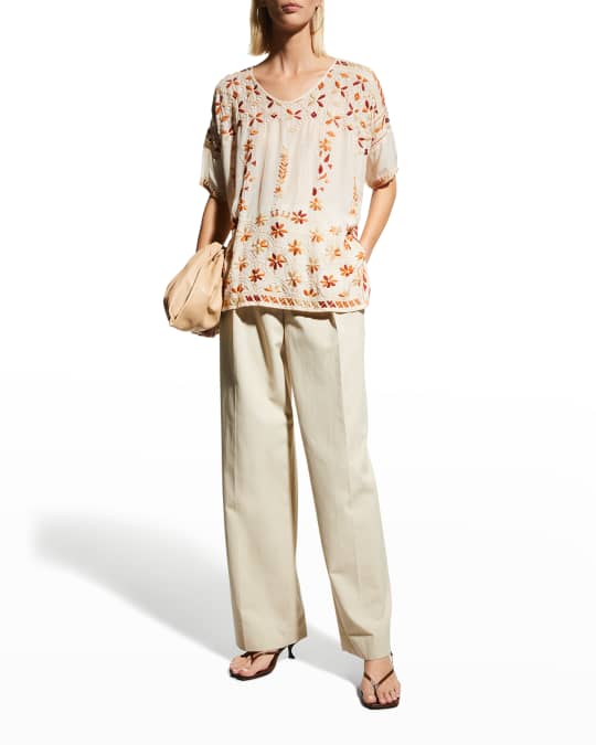 Johnny Was Aubrey Georgette Blouse Neiman Marcus
