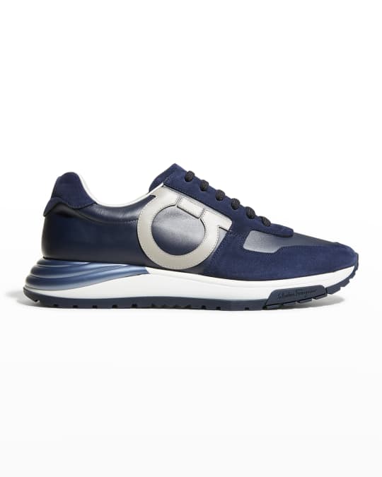 Men s Brooklyn Gancio Mix Leather Trainer Sneakers