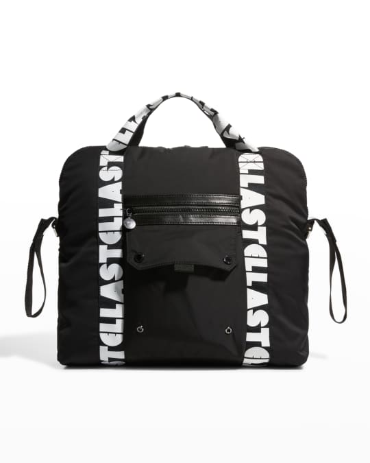 Logo Tape Zip Diaper Bag