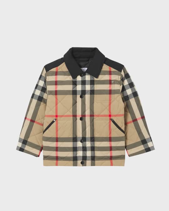 Kid s Renfred Vintage Check Quilted Jacket Size 3 14