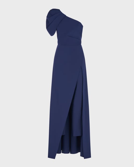 Kay unger one shoulder jumpsuit best sale