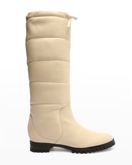 Alexandre Birman Clarita Puff Quilted Zip Tall Boots | Neiman Marcus