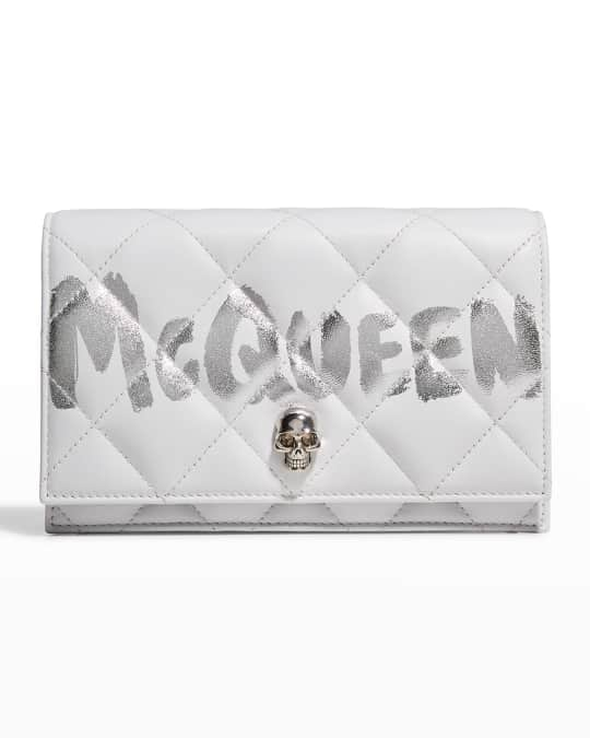 ALEXANDER MCQUEEN - Skull Metallic Leather Crossbody Bag