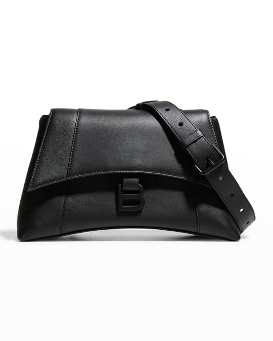 Balenciaga Hourglass Soft Leather Shoulder Bag | Neiman Marcus