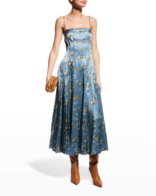 Brock collection olivia clearance floral silk dress