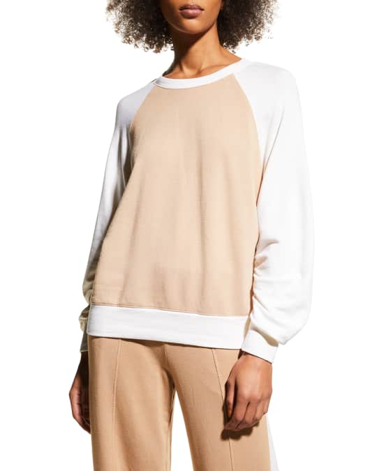 Monrow colorblock sweatshirt outlet