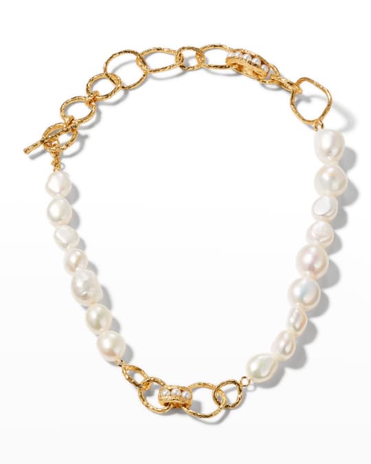 PACHAREE Klom Chain Necklace With Pearls | Neiman Marcus