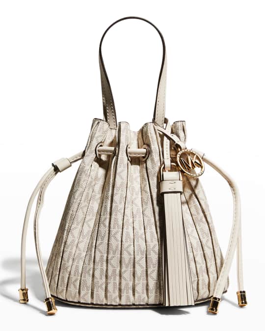 MICHAEL Michael Kors Willa XS Pleated Monogram Tote Bucket Bag | Neiman  Marcus