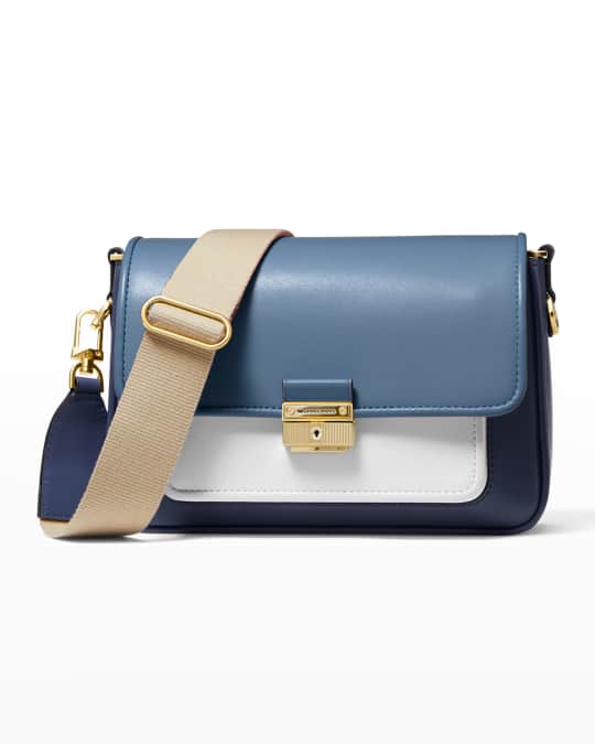 MICHAEL Michael Kors Bradshaw Colorblock Leather Messenger Bag Neiman Marcus