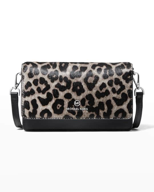 Mila Small Leopard Print Calf Hair Shoulder Bag