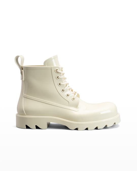 Bottega Combat Rubber Ankle Boots Neiman Marcus