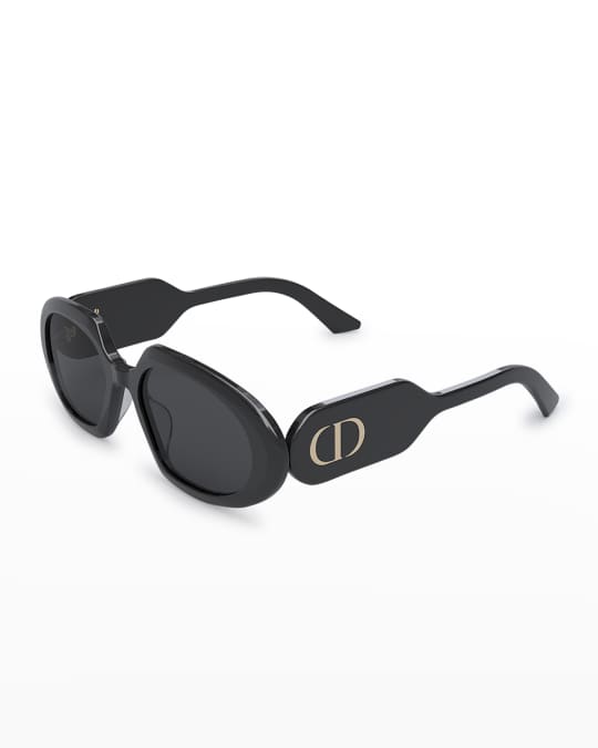 DiorSignature Geometric Round Acetate Sunglasses