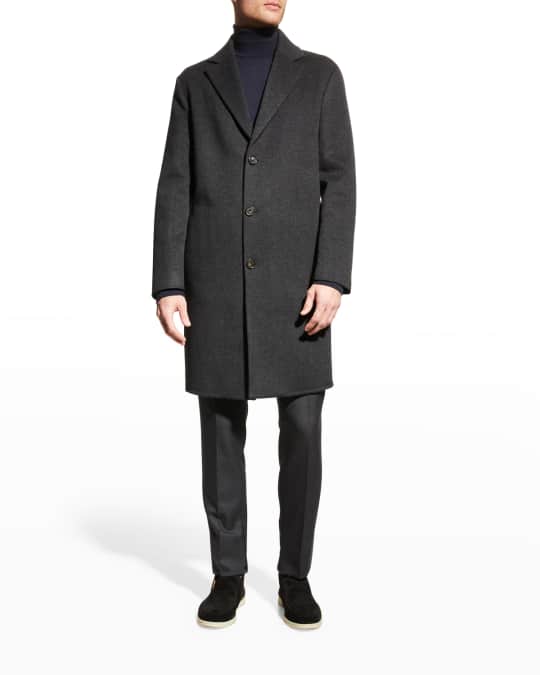 Cashmere coat in sales rain