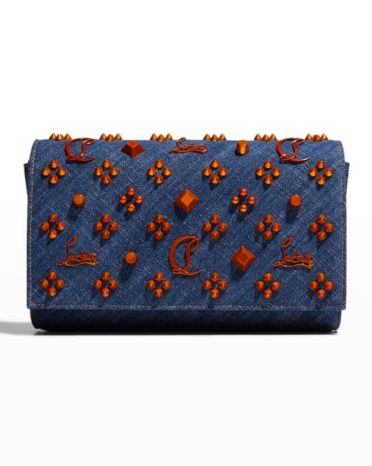 Paloma Miss Denim Studded Clutch Bag
