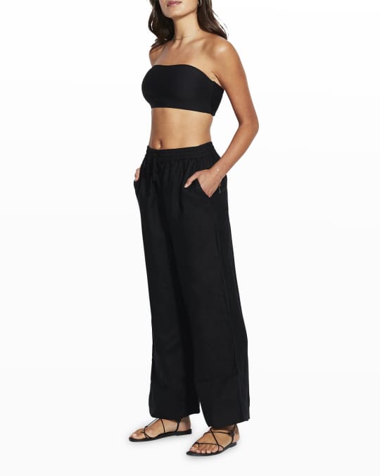 Seafolly Essential Linen Beach Pants Neiman Marcus