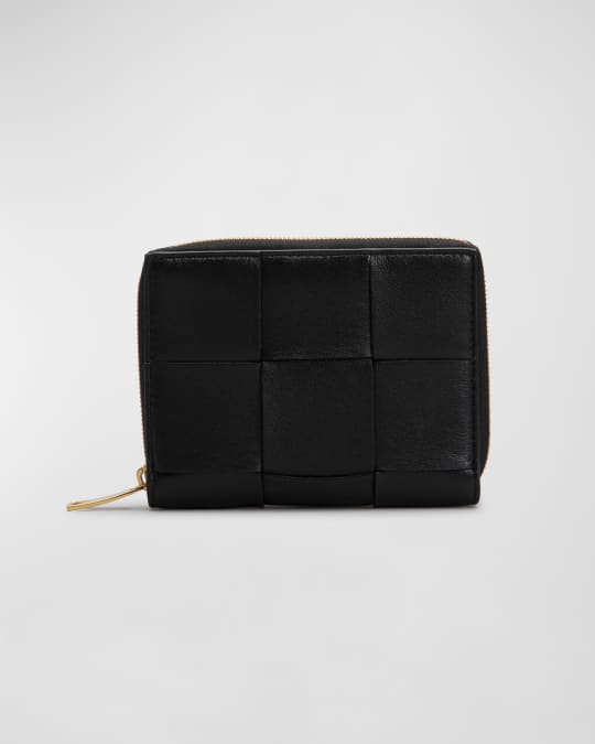 Bottega Veneta Compact Cassette Zip-Around Wallet | Neiman Marcus