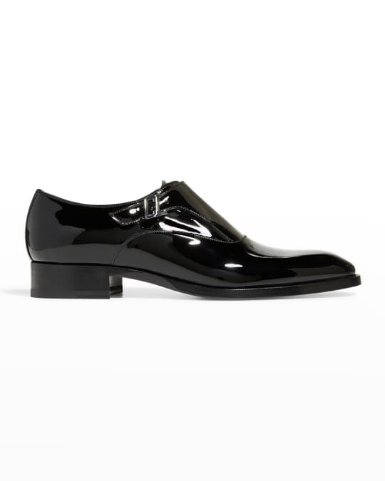 Christian Louboutin Men's Johnbi Flat Patent Leather Loafers | Neiman ...