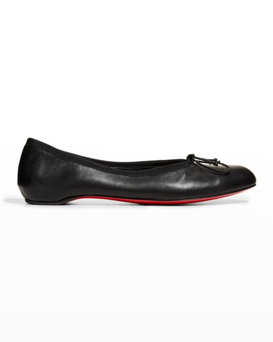 Red bottom ballet flats clearance